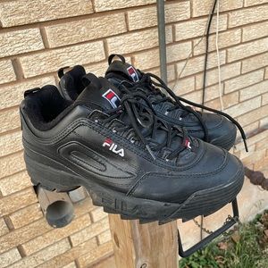 Fila Shoes, 10.5, black.